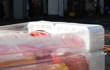 パレット積み付け・ラップ梱包