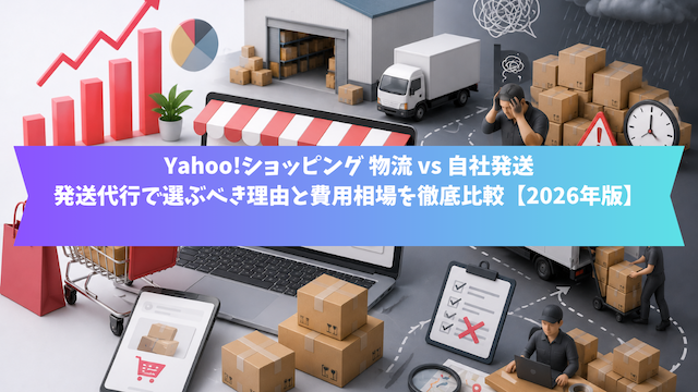 Yahoo!ショッピング 物流 vs 自社発送｜発送代行で選ぶべき理由と費用相場を徹底比較【2026年版】