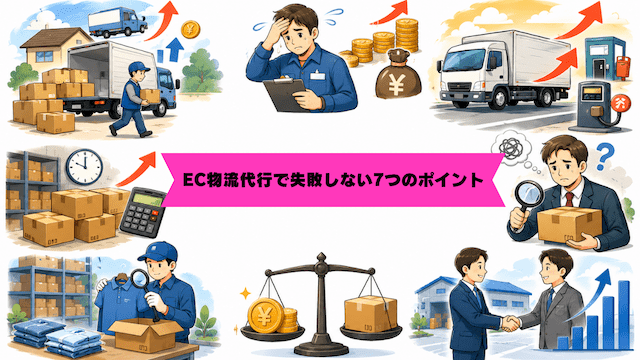 EC物流代行で失敗しない7つのポイント｜費用相場・外注先の選び方を徹底解説【2026年版】
