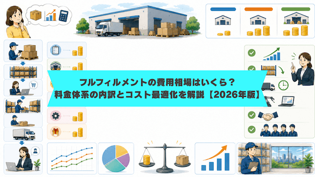 フルフィルメントの費用相場はいくら？料金体系の内訳とコスト最適化を解説【2026年版】