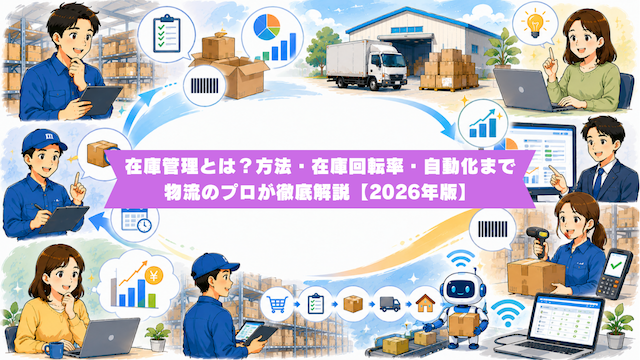 在庫管理とは？方法・在庫回転率・自動化まで物流のプロが徹底解説【2026年版】
