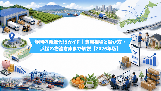 静岡の発送代行ガイド｜費用相場と選び方・浜松の物流倉庫まで解説【2026年版】