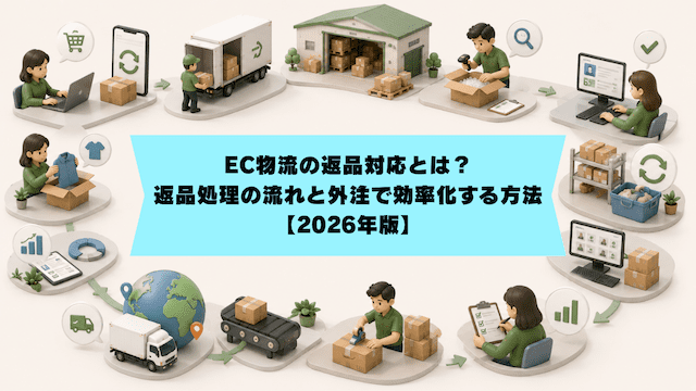 EC物流の返品対応とは？返品処理の流れと外注で効率化する方法【2026年版】