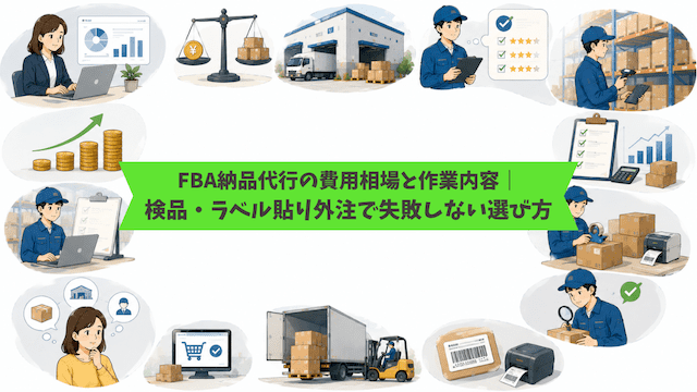 FBA納品代行の費用相場と作業内容｜検品・ラベル貼り外注で失敗しない選び方
