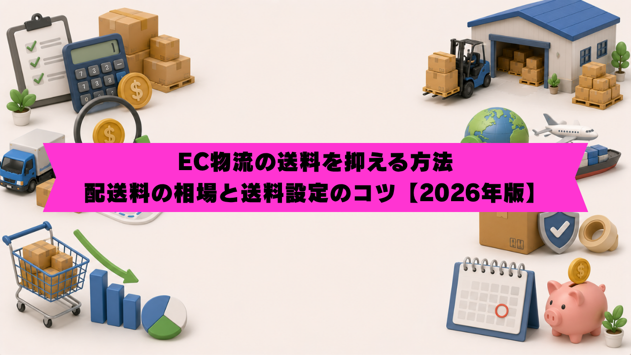 EC物流の送料を抑える方法｜配送料の相場と送料設定のコツ【2026年版】