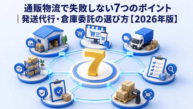 通販物流で失敗しない7つのポイント｜発送代行・倉庫委託の選び方【2026年版】