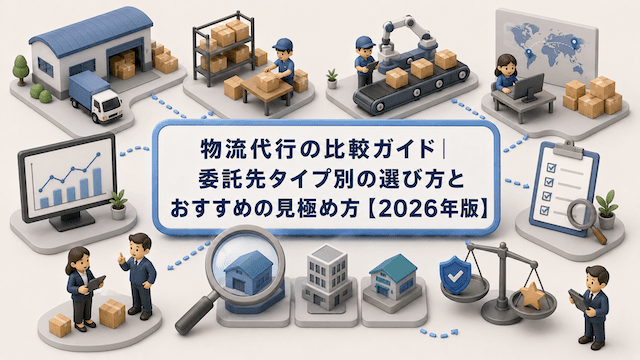 物流代行の比較ガイド｜委託先タイプ別の選び方とおすすめの見極め方【2026年版】