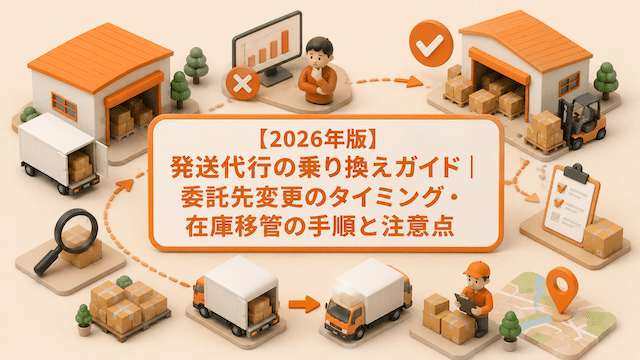 【2026年版】発送代行の乗り換えガイド｜委託先変更のタイミング・在庫移管の手順と注意点