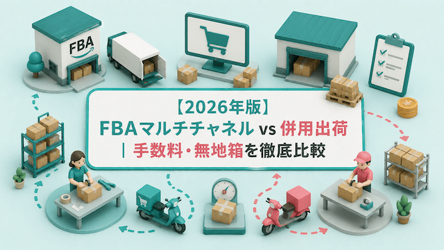 【2026年版】FBAマルチチャネル vs 併用出荷｜手数料・無地箱を徹底比較