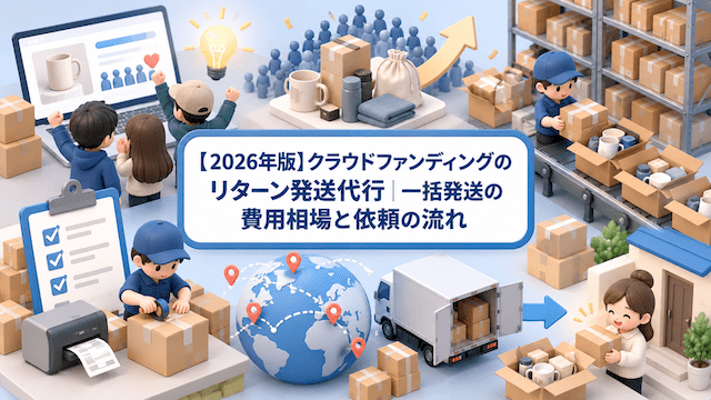 【2026年版】クラウドファンディングのリターン発送代行｜一括発送の費用相場と依頼の流れ