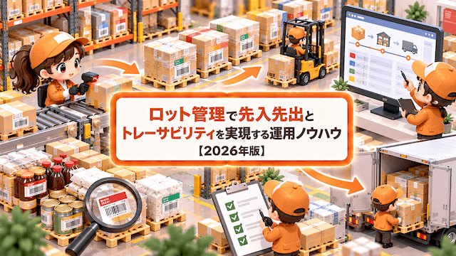 ロット管理で先入先出とトレーサビリティを実現する運用ノウハウ【2026年版】