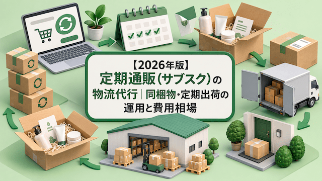 【2026年版】定期通販（サブスク）の物流代行｜同梱物・定期出荷の運用と費用相場