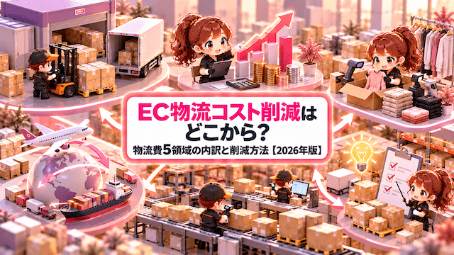 EC物流コスト削減はどこから？物流費5領域の内訳と削減方法【2026年版】