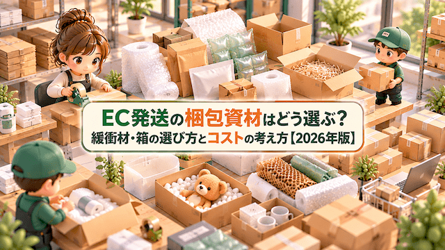 EC発送の梱包資材はどう選ぶ？緩衝材・箱の選び方とコストの考え方【2026年版】