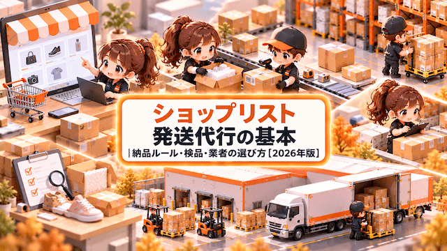 ショップリスト 発送代行の基本｜納品ルール・検品・業者の選び方【2026年版】