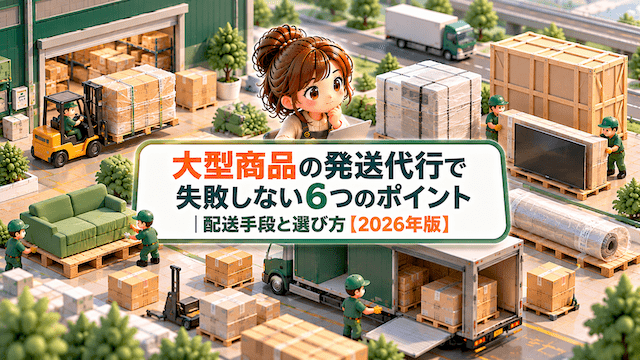大型商品の発送代行で失敗しない6つのポイント｜配送手段と選び方【2026年版】