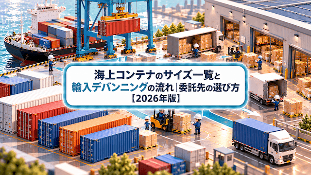 海上コンテナのサイズ一覧と輸入デバンニングの流れ｜委託先の選び方【2026年版】