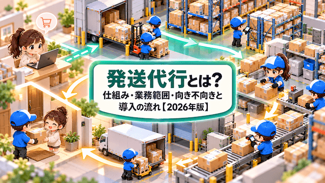 発送代行とは？仕組み・業務範囲・向き不向きと導入の流れ【2026年版】